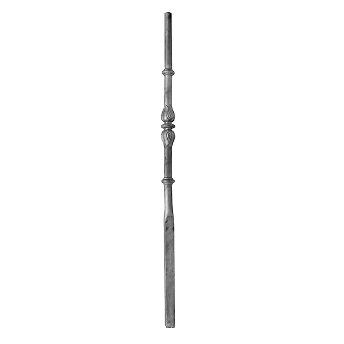 1-1/2" sq. Aluminum Newel Post, Marine Grade