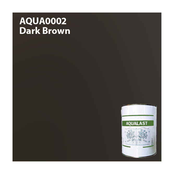 Aqualast Dark Brown Metal Paint