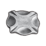 2-1/8" sq. Steel Base Plate