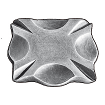 3-3/8" sq. Steel Base Plate, 5/16" Thick