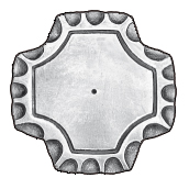 3" sq. Steel Base Plate, 1/4" Thick