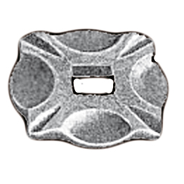 Base Collars in Steel with 2-1/8" sq. base