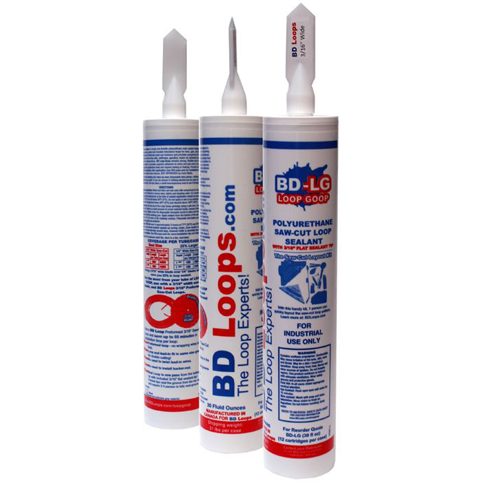 Single Tube of (30 fl. oz) BD-LS Saw-Cut Loop Sealant (Gray)