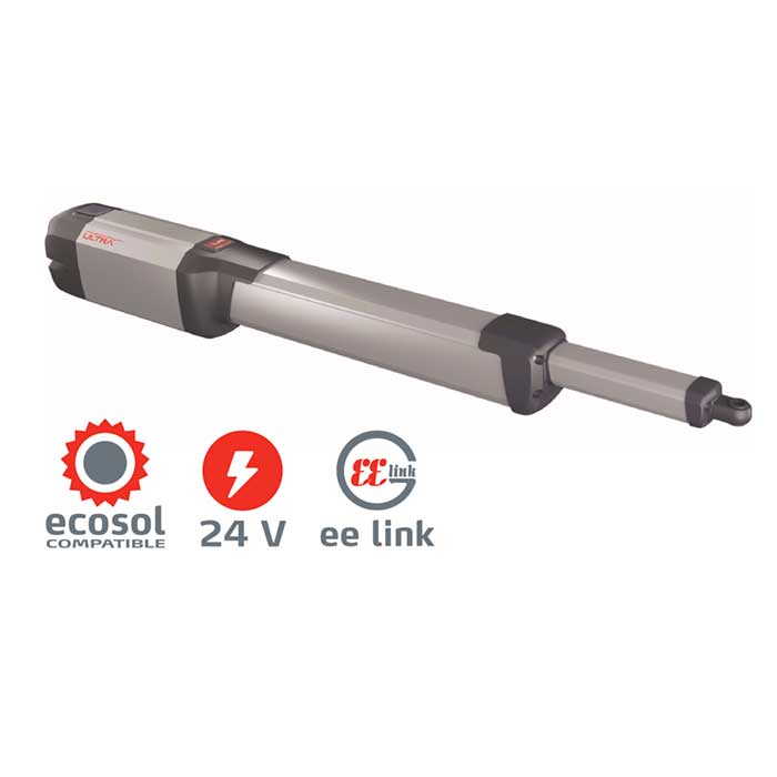 KUSTOS Electromechanical Operator, Single Kit w/ Battery Backup for Swing Gates up to 550lbs, leaf 16FT