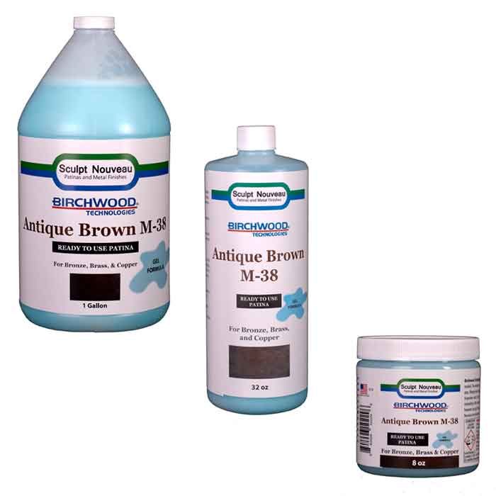 Birchwood Technologies Antique Brown GEL Patina for Bronze, Brass & Copper