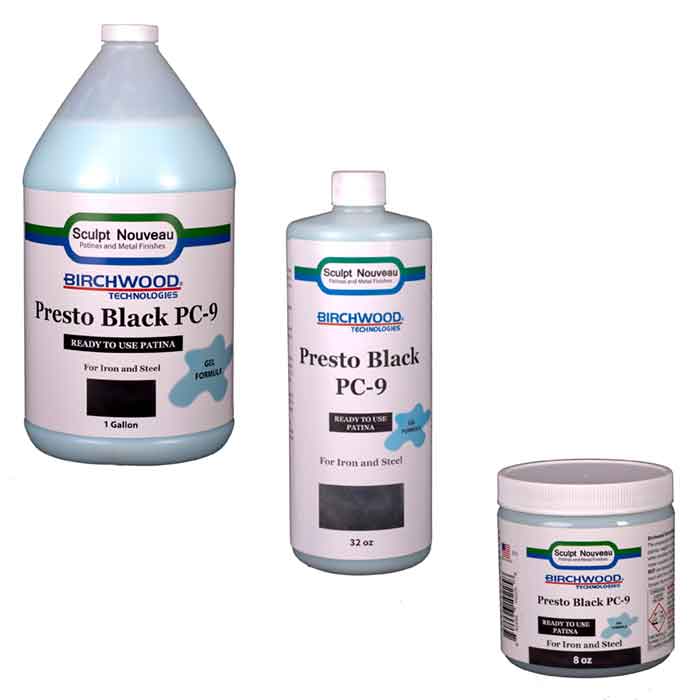 Birchwood Technologies Presto Black GEL Patina for Iron & Steel