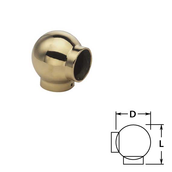 Ball Ell in Brass