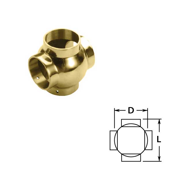 Ball Crosses in Brass