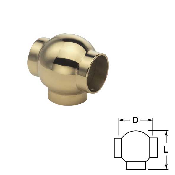 Ball Tees in Brass