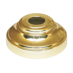 Base Shoe for 5/8" dia., Brass, 2-1/2" dia. base
