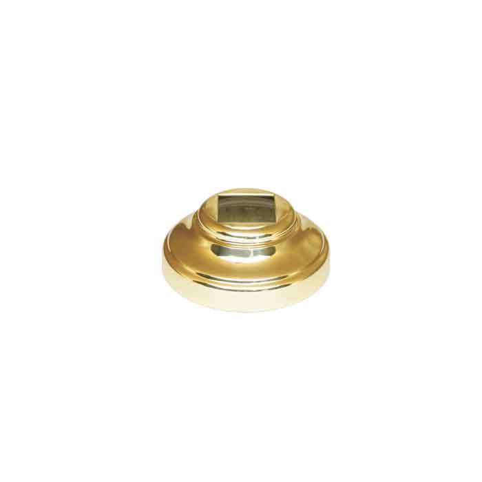 Base Shoe for 9/16" sq., Brass, 2-1/16" dia. base