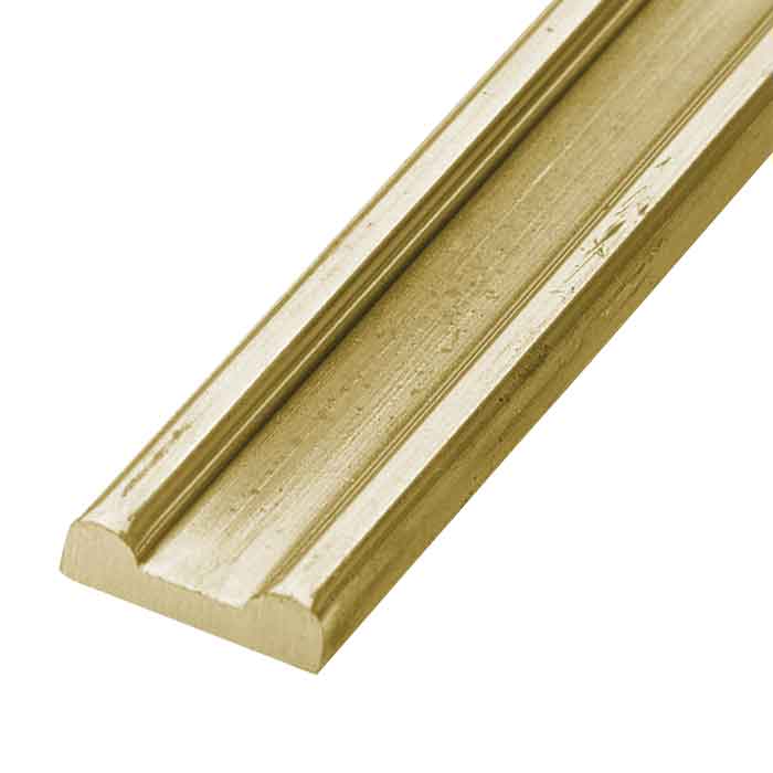 1/2" (14mm) Wide Brass Collar Strip, 11/64" (4.5mm) Thick, 157-1/2" (4000mm) Long