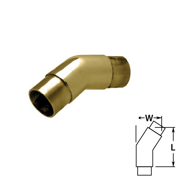 Flush 147 degree Angle in Brass