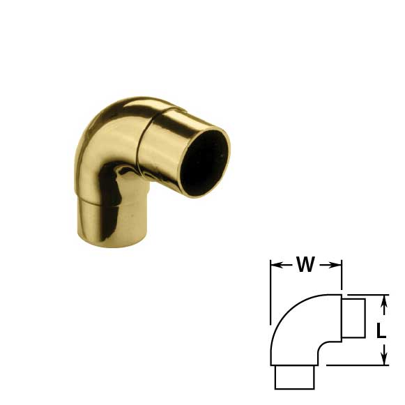 Flush Radius Ells in Brass