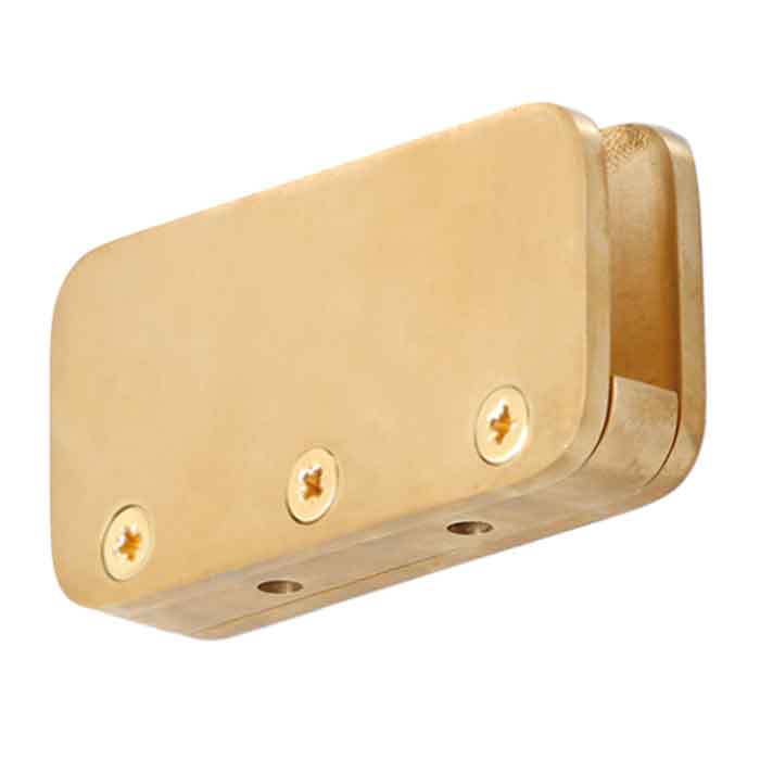 Glass Clip for maximum 1/2" Glass, Brass