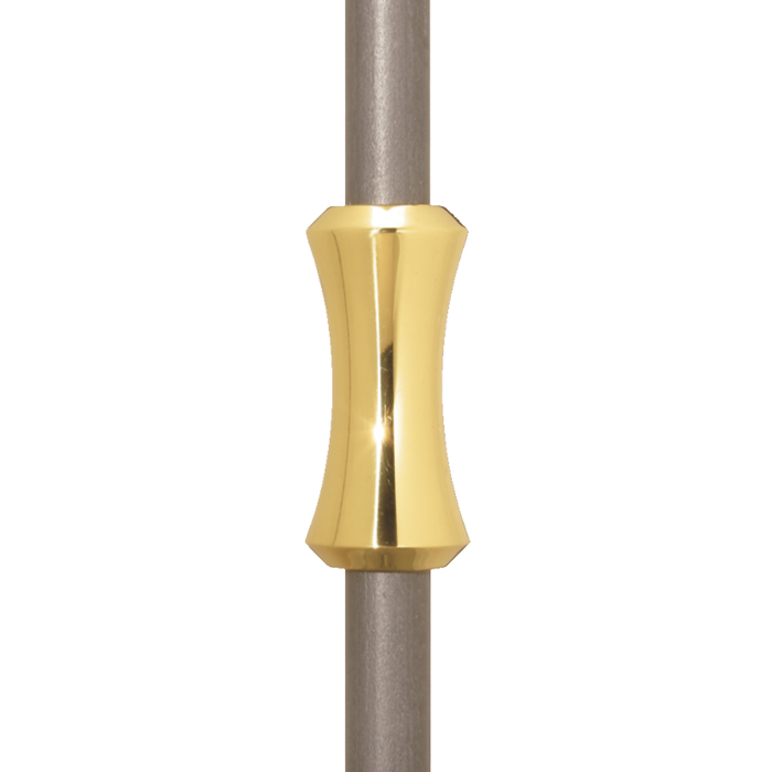 Grande Forge Brass Picket Collars for 9/16" and 5/8" Round Bar, 2-3/8" Tall