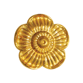 2-3/4" dia. Brass Flower Rosette