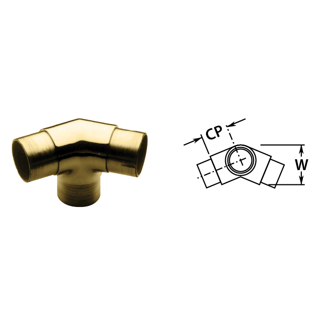 135 Degree Side Outlet Ells in Brass