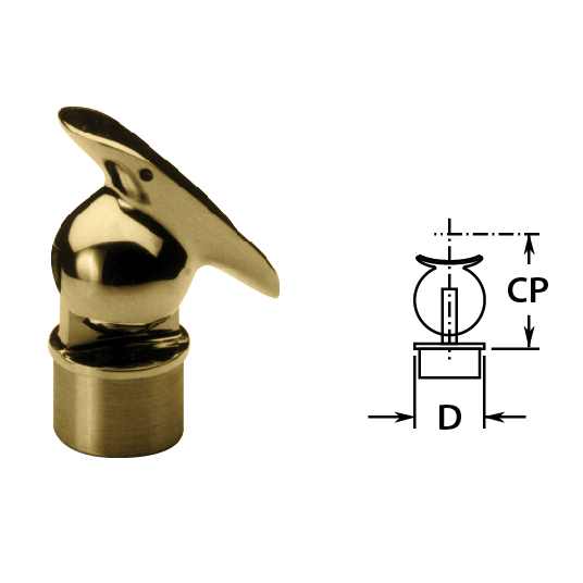 2" Brass Ball Adjustable Saddle
