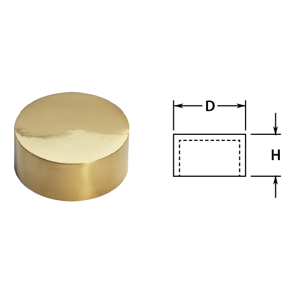 2" Brass Outer End Cap