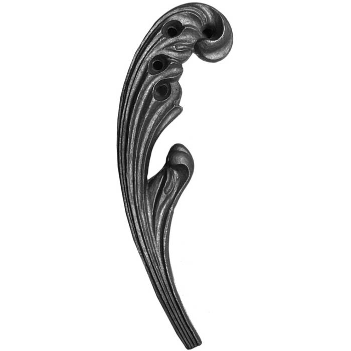 9" Tall Cast Aluminum Leaf, 1" Thick