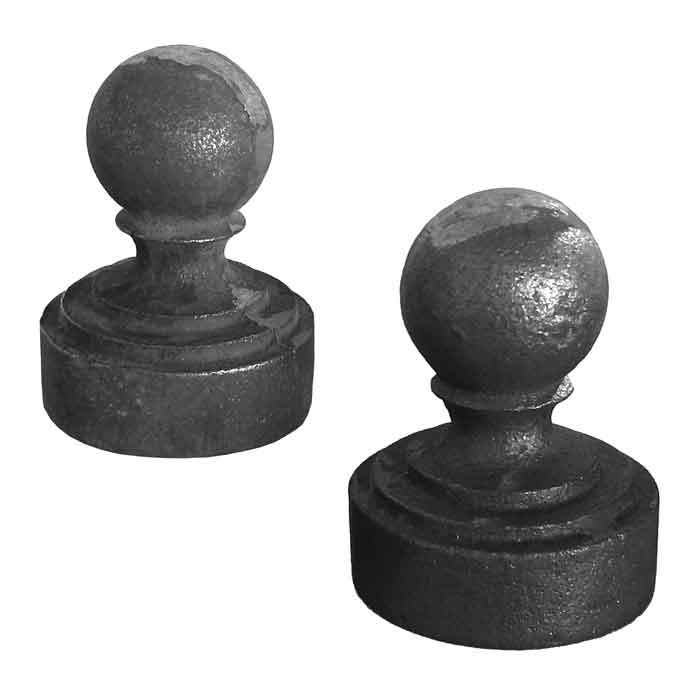 Cast Iron Ball Caps for 1-1/4" and 1-1/2" Schedule 40 Pipe