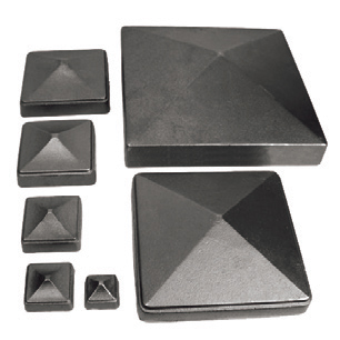 Cast Iron Pyramid Caps for 1" to 8-1/2" Square Bar