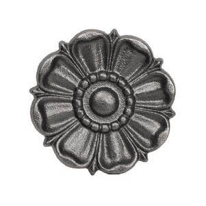 4" dia. Cast Iron Rosette, Single Faced