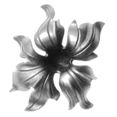 Cast Steel Lily Flower, 6-5/16" dia.