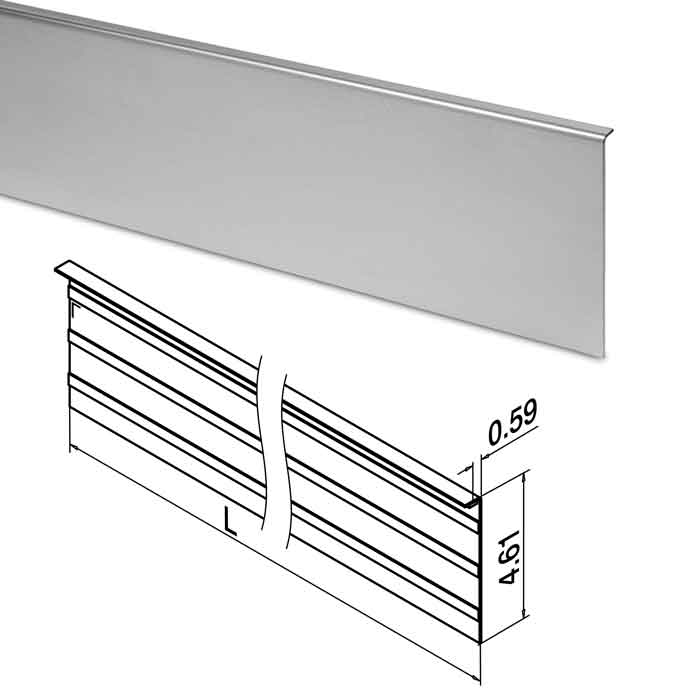 Cladding, 10FT, 316 Stainless Steel, Top Mount, Easy Glass Smart (14.6920.330.12)