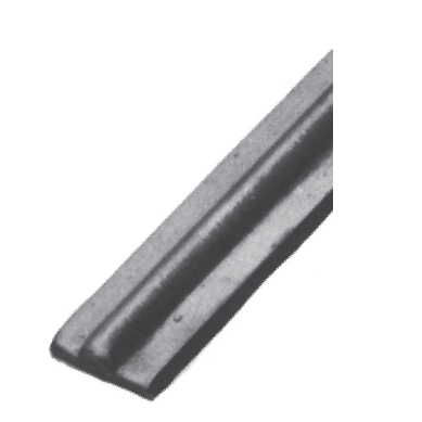 9/16" Wide Steel Collar Strip with Center Ridge
