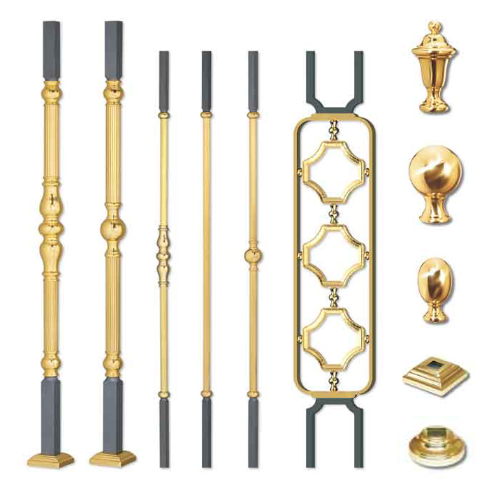 Grande Forge Comtesse Series Brass Posts and Balusters