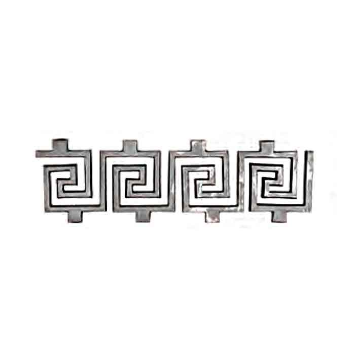 13-1/2" Tall Cast Aluminum Panel, Contemporary Design, w/Weld Tabs
