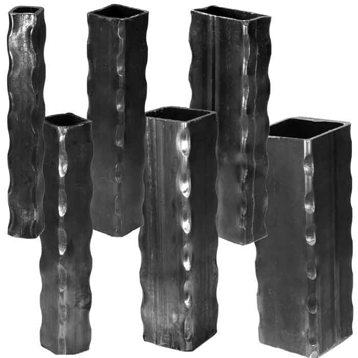 Corner Hammered Steel Tubing