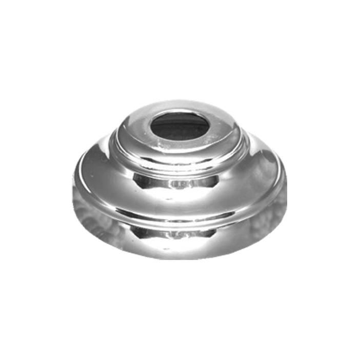Base Shoe for 1-5/8" dia., Brass with Nickel Finish, 4-5/16" dia. base
