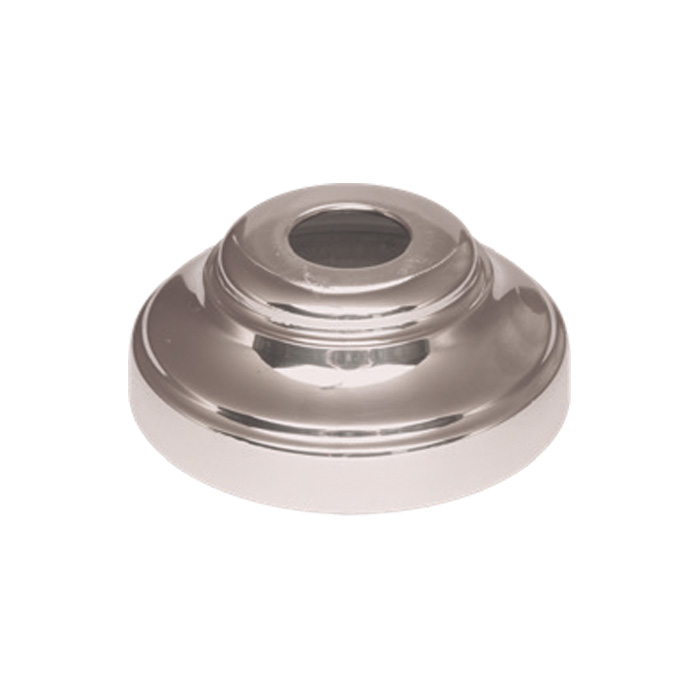 Base Shoe for 9/16" dia., Brass with Nickel Finish, 2-1/16" dia. base