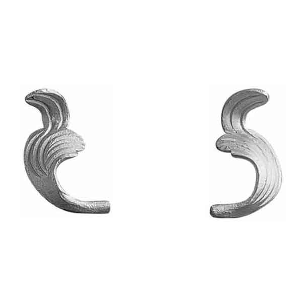 Aluminum Leaves 1/8" Thick x 1/2" diameter, 4-5/16" Tall