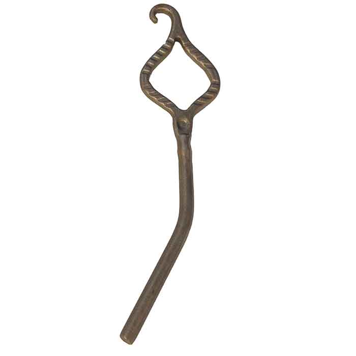 11-1/2" Tall Cast Steel Open Leaf w/long Stem