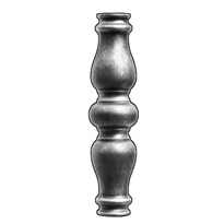 Picket Collar for 1-3/16" dia., Steel, 9-5/8" Tall