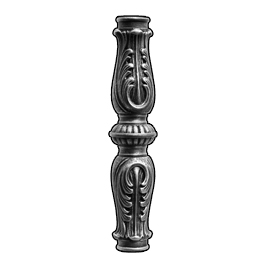 Picket Collar for 1-3/16" dia., Steel, 11-13/16" Tall