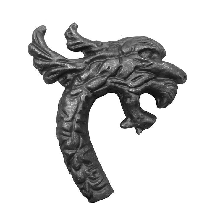 Dragon Post Top, 2-3/8" dia. base, 9-1/16" Tall