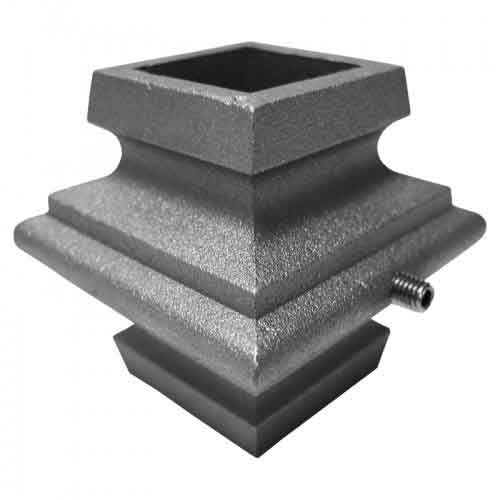 Picket Collar for 1" sq., Aluminum, w/Stainless Steel Set Screw, 2-1/4" Tall