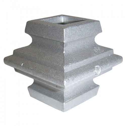 Picket Collar for 3/4" sq., Aluminum, w/Stainless Steel Set Screw, 1-7/8" Tall