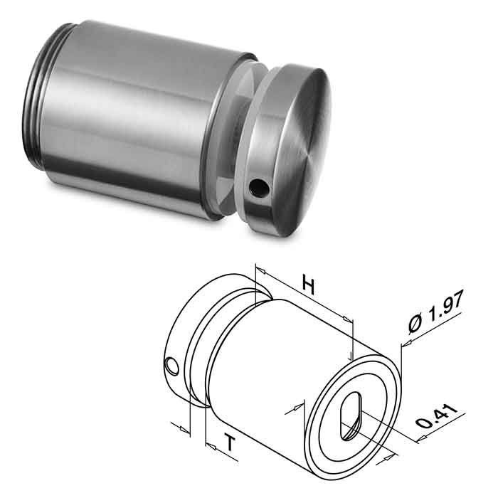 MOD 0749 Easy Glass® Fascia Mounted Adjustable Glass Adapters