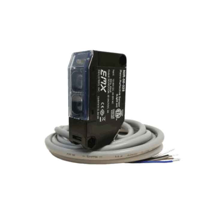 Reflective Photocell Kit, 50FT Range w/Hoods, Hardwire
