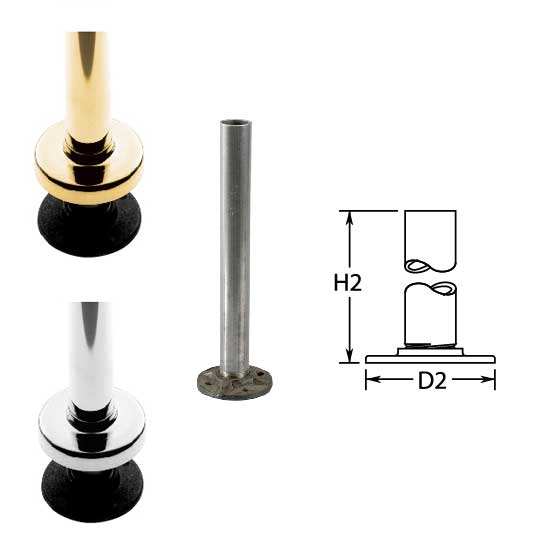 Steel Flange with Insert for 1-1/2" dia. and 2" dia. Tubing