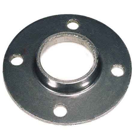 Steel Base Flanges with Four Holes for 1-1/4" and 1-1/2" Sch. 40 Pipe