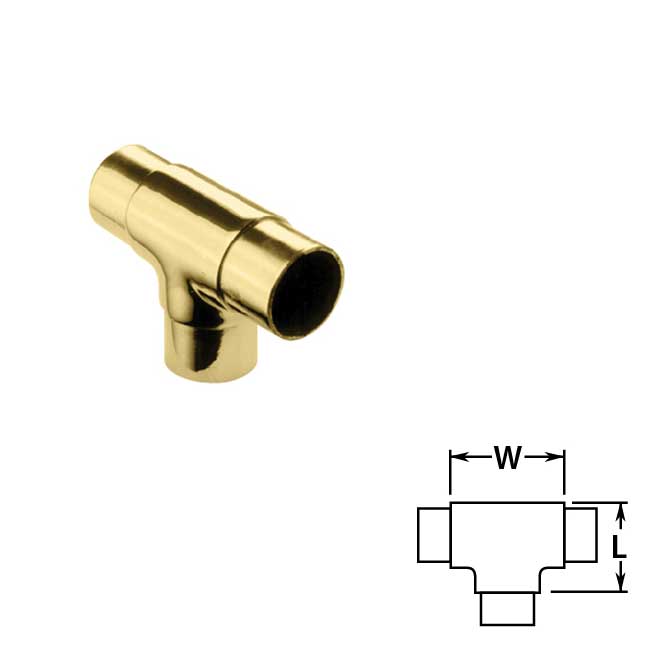 Flush Tees in Brass