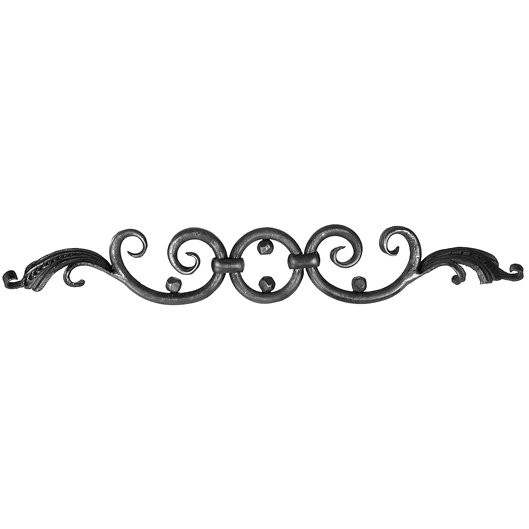 1/2" dia. Forged Steel Scroll Infill Panel