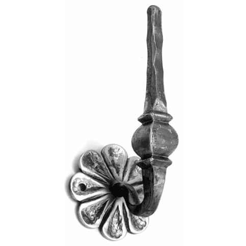 Forged Steel Side Mount Railing Bracket for 1/2" sq., Rosette Backplate